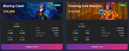 Turnaj Blazing Clash s výherním fondem €20,000